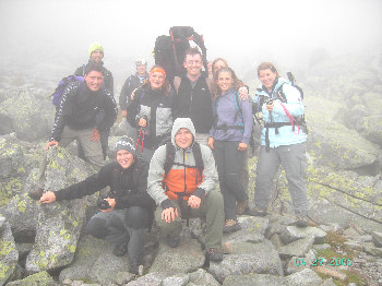 Derek's Slovenian friends on Mount Rysy
