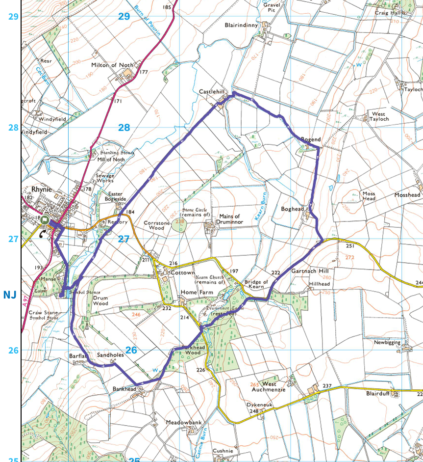Rhynie stravaig walk